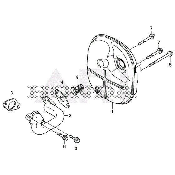 Muffler for Honda EU22i