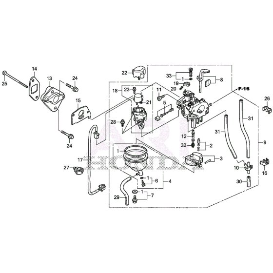 Carburettor Assembly for Honda EU22i