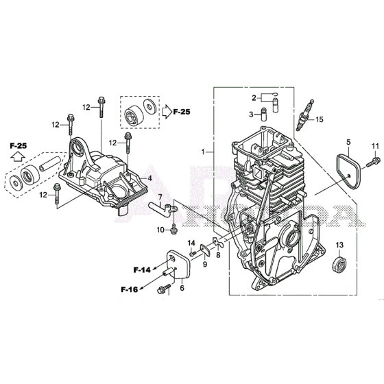 Cylinder Barrel for Honda EU22i