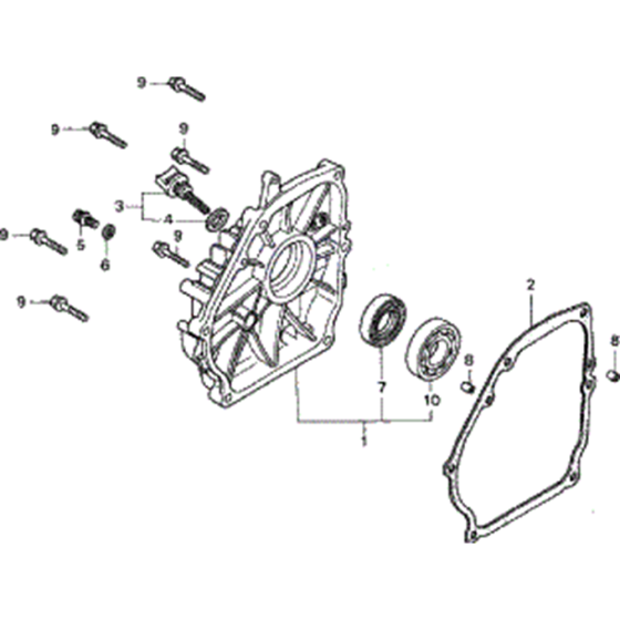Crankcase Cover for Honda EU26i