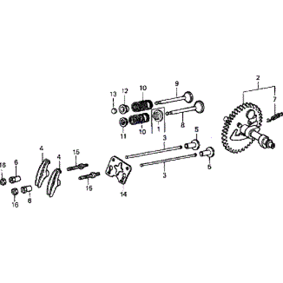 Camshaft Valves Assembly