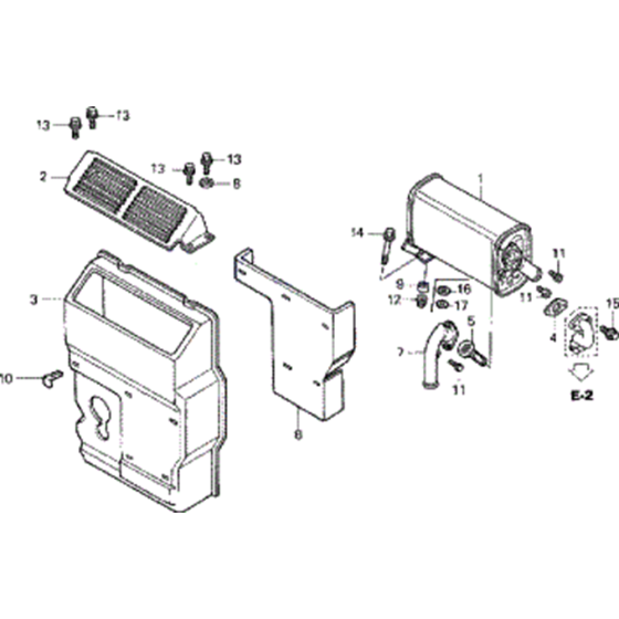 Muffler Assembly for Honda EU26i