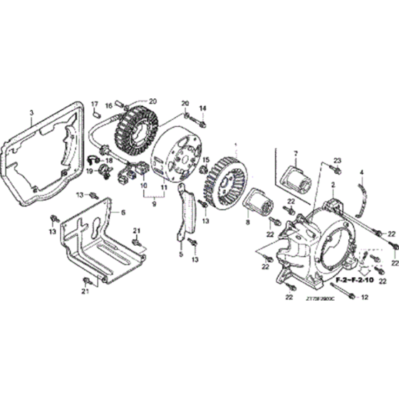 Flywheel Assembly for Honda EU26i