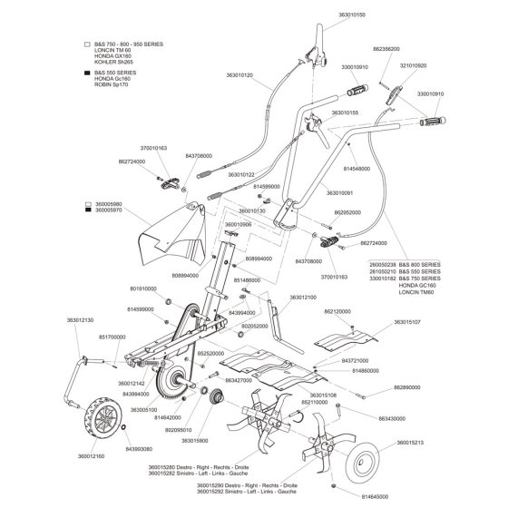 Apache Euro 5 Evo Tiller Assembly