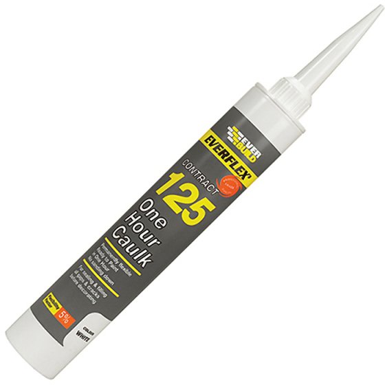 One Hour Caulk 125 Magnolia 310ml by Everbuild - 125MAG