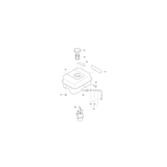 Fuel Tank Assembly for Makita