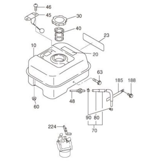 Fuel Lubricant Assembly