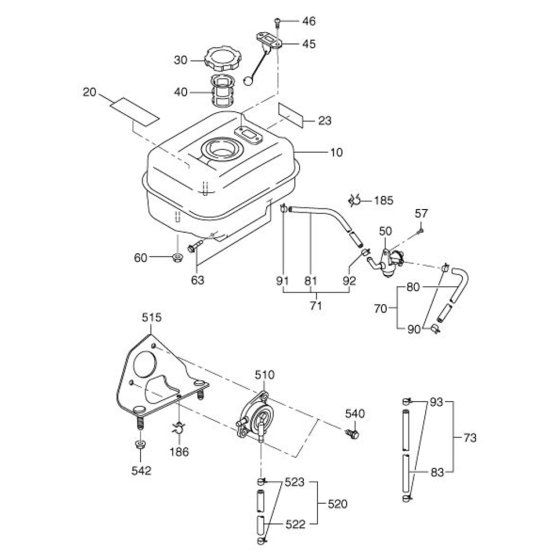 Fuel Lubricant Assembly