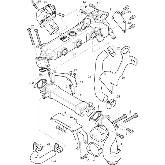 EGR Assembly for HATZ 4H50T.11