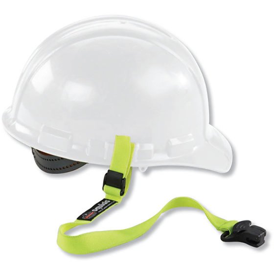 Elastic Hard Hat Lanyard-Clamp Easily attaches to Helmets & other Headwear