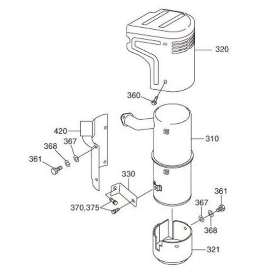 Intake Exhaust Assembly EY35
