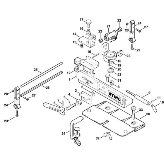 Stihl FG 2 Main Assembly