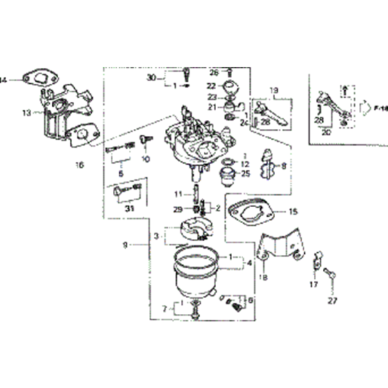 Carburettor Assembly for F720