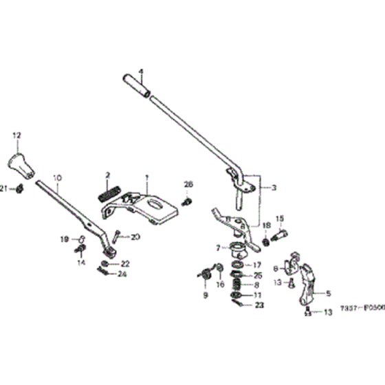 Levers Assembly for Honda F720