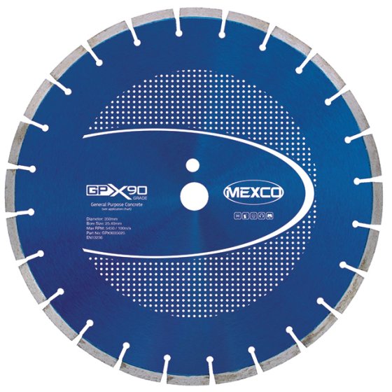 Mexco 350mm Diamond Blade Concrete X90 Grade