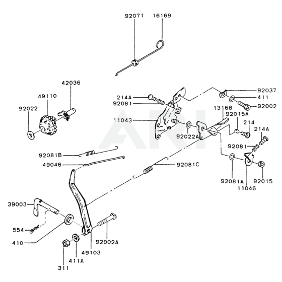 Kawasaki FA130R Control Equipment