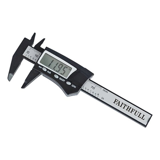 Mini Digital Caliper 75mm Capacity by Faithfull