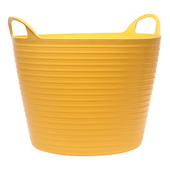 Heavy-Duty Polyethylene Flex Tub 42 Litres Yellow - Faithfull