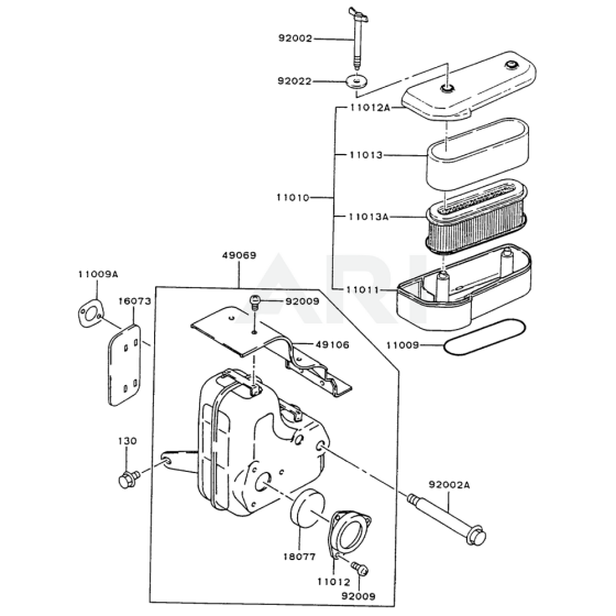 Air Filter & Muffler for FB460V