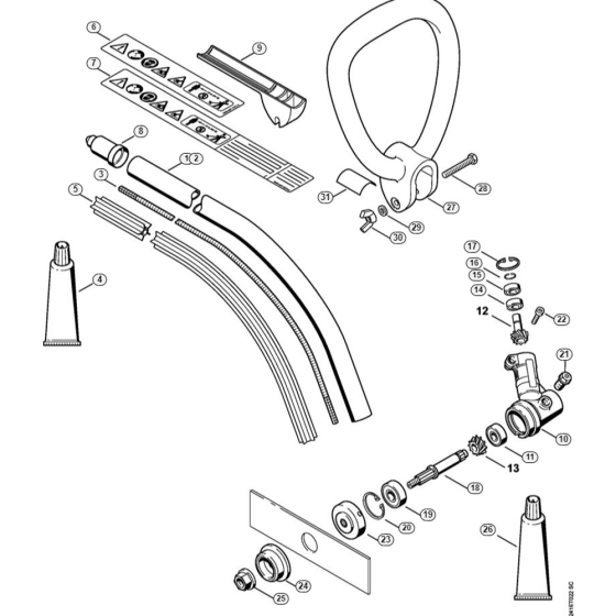 Drive Tube & Gear Head for Stihl