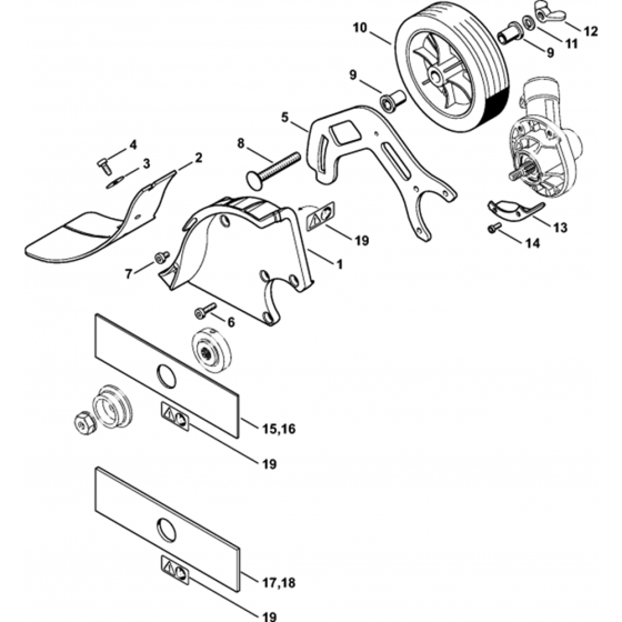 Deflector Assembly for Stihl FC 91