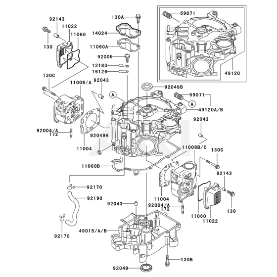 Cylinder/Crankcase for FD501V