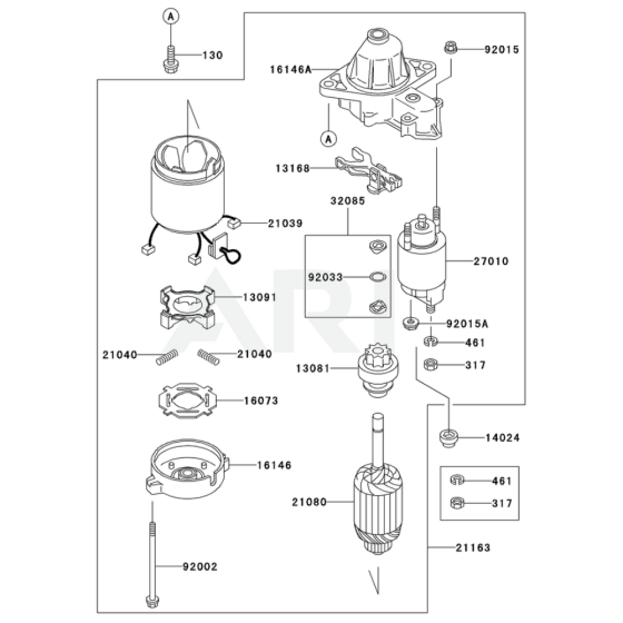 Starter for Kawasaki FD611V