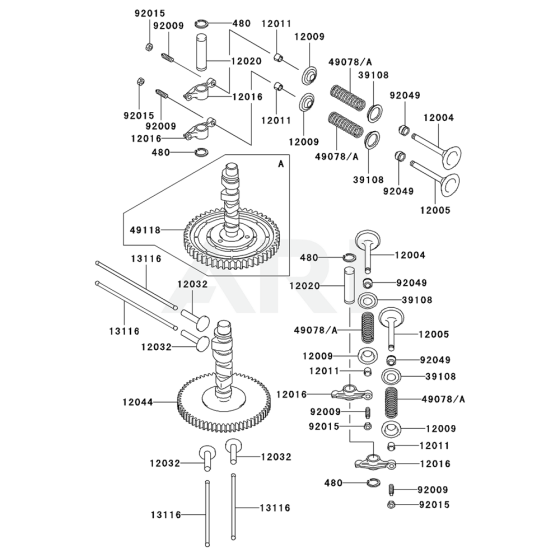 Valve & Camshaft for Kawasaki