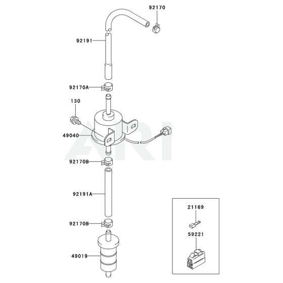 Fuel Tank & Valve for Kawasaki
