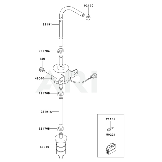 Fuel Tank & Valve for FD750D