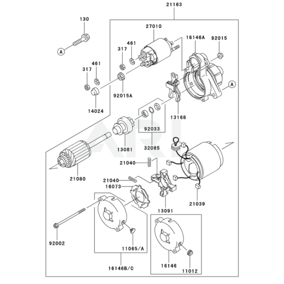 Starter for Kawasaki FD791D