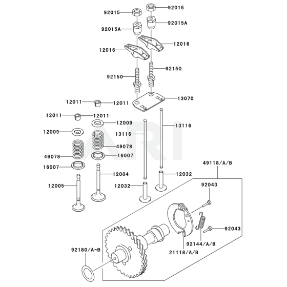 Valve/Camshaft for FE250D