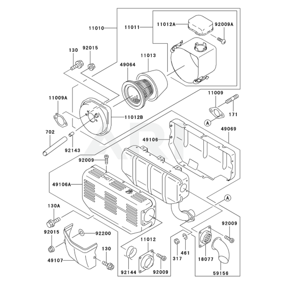 Air Filter / Muffler for FE290R
