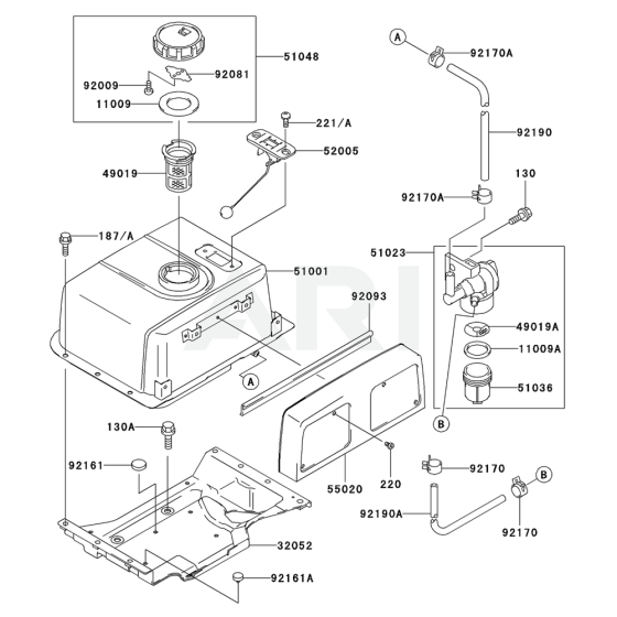 Fuel Tank & Valve for FE400D