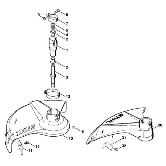 Stihl FE55 Bearing Housing