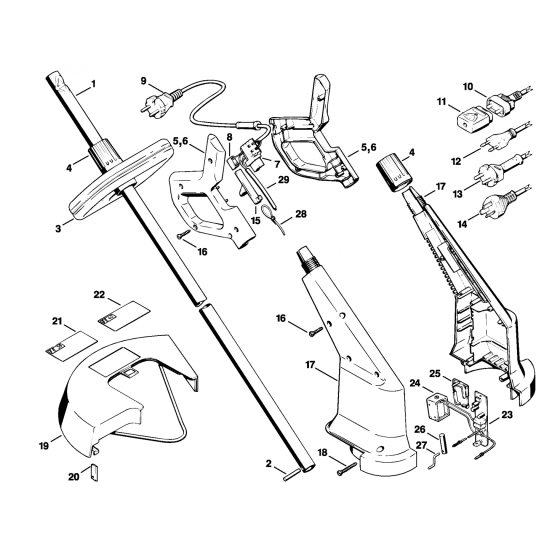 Stihl FE35 FE40 Handle Housing