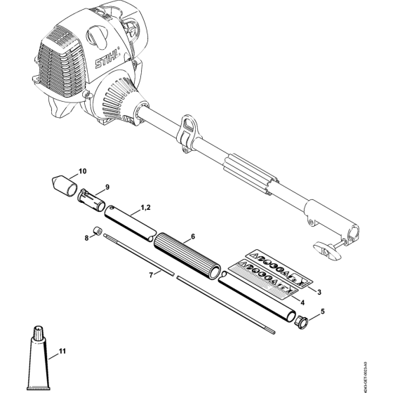 Drive Tube Assembly for Stihl FH-KM