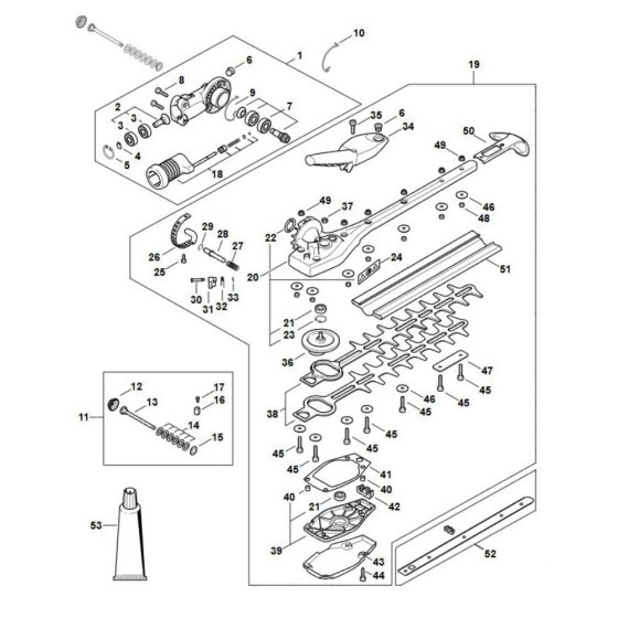 Angle Drive Assembly for Stihl FH 145