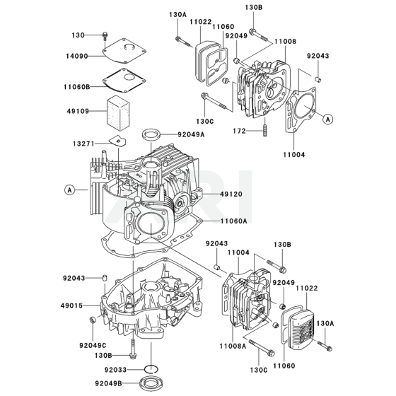 Cylinder/Crankcase for FH451V