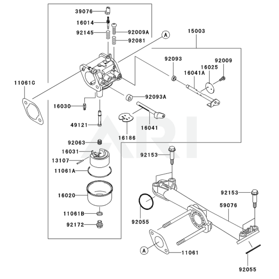 Carburettor for Kawasaki FH480V