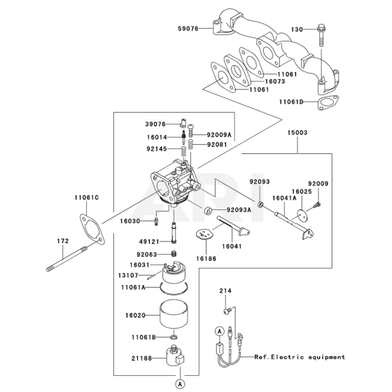 Carburetor for Kawasaki FH580V