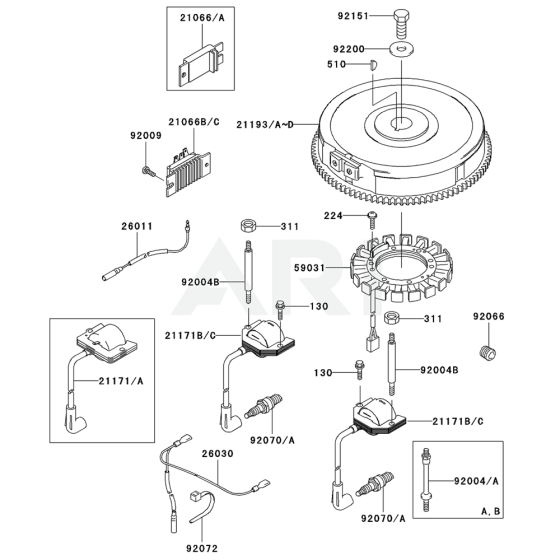 Fuel Tank & Valve for FH601V