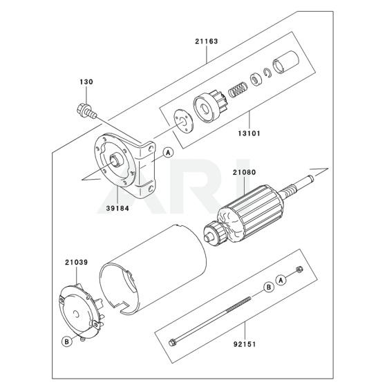 Starter for Kawasaki FH721D