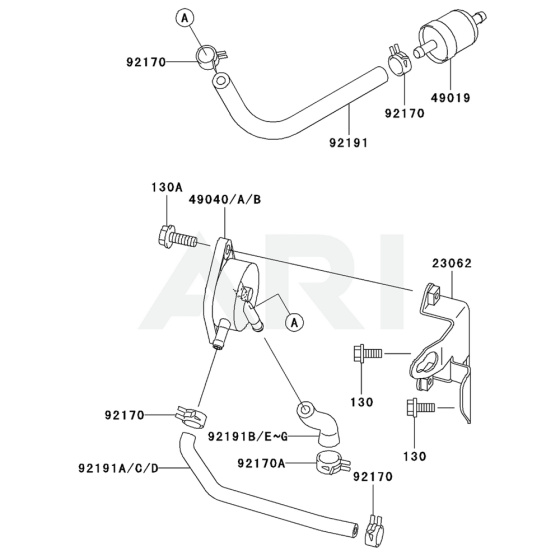 Fuel Tank/Valve for Kawasaki