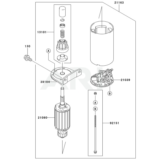 Starter for Kawasaki FH721V