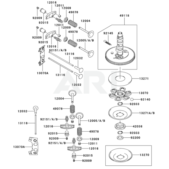 Valve/Camshaft for FH721V