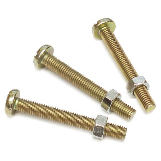 Fixing Nuts & Bolts M5 x 35mm Set for 7-Pin Socket - 3 Pack