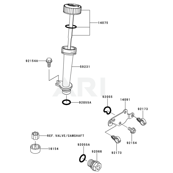 Kawasaki FJ180V Lubrication