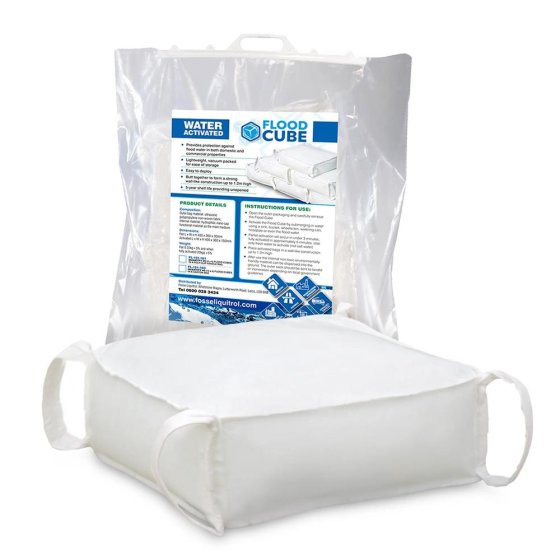 Water Activated Flood Cube Barrier - Pack of 20