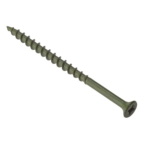 Green Coated Decking Screws